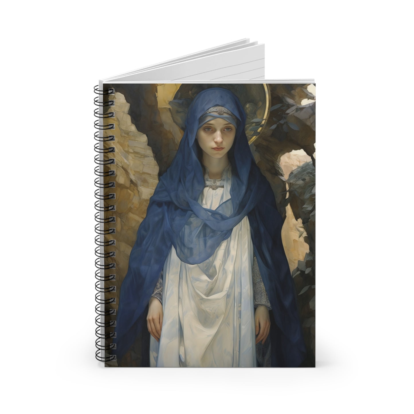Saint Pelagia Journal - Sanctified Souls Art - Religious Based Notebook - Spiral Notebook - Ruled Line