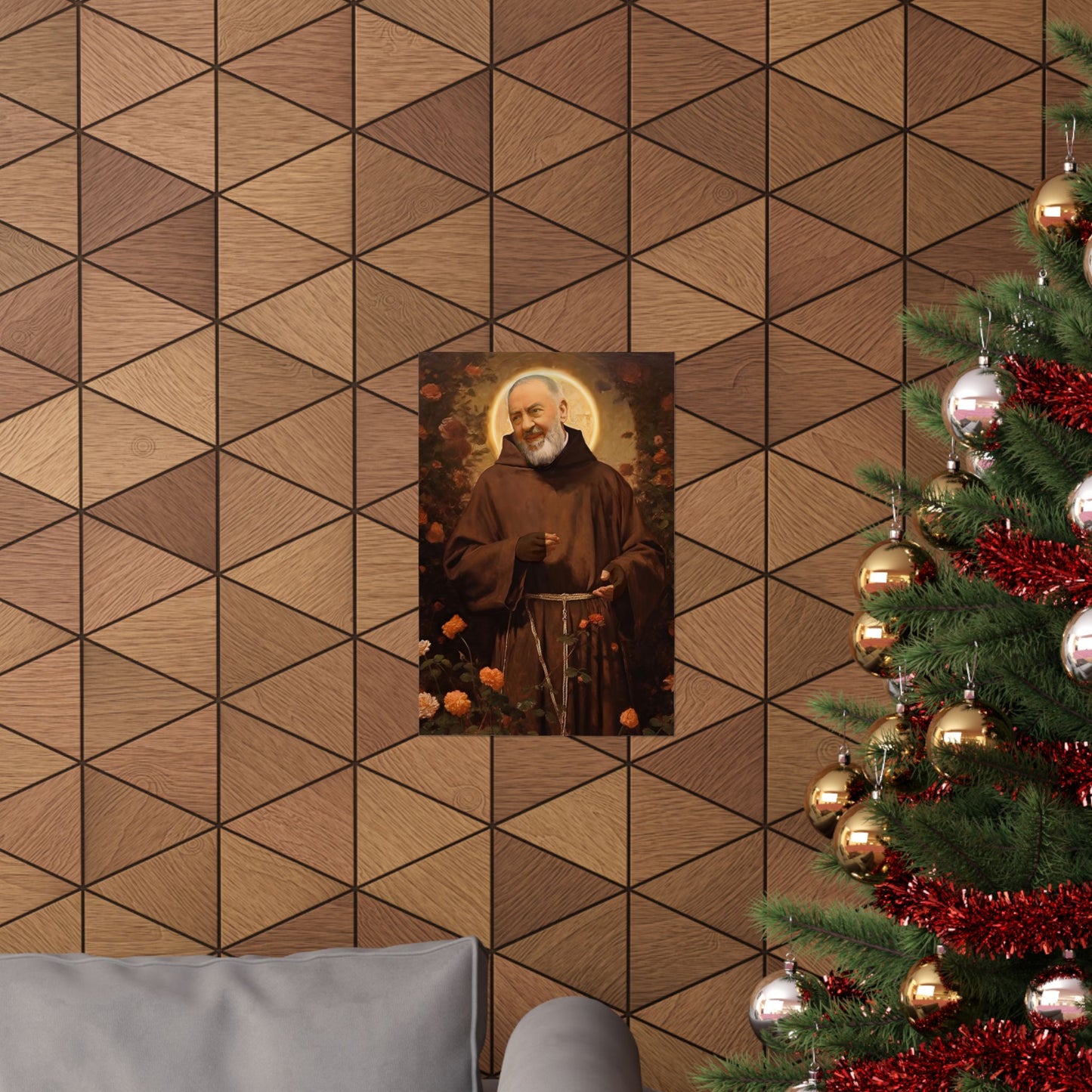 Saint Padre Pio Print - Sanctified Souls Print - Multiple Sizes - Premium Matte Vertical Posters