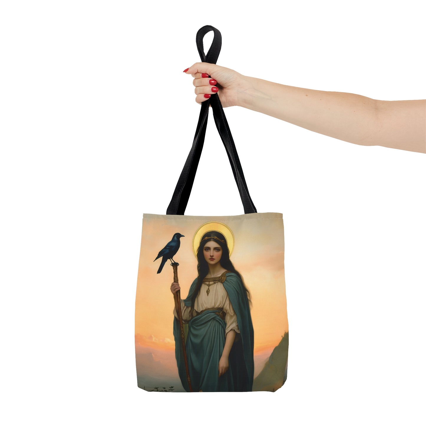 Saint Oda Tote Bag - Large Medium Small Faith Art Bag - Catholic Faith Purse - Religious - Prayer Bag - Devotional Purse
