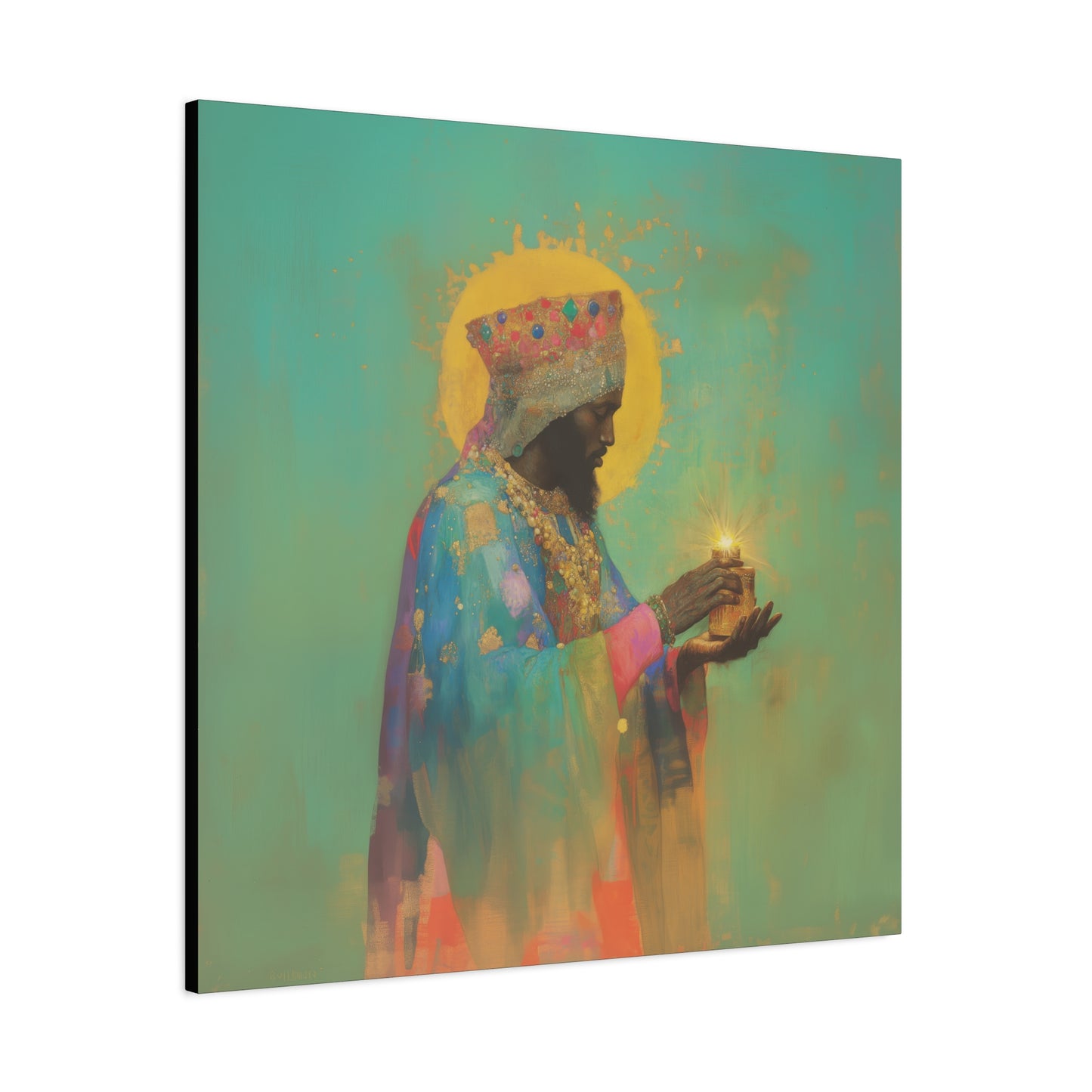 Balthazar and the Gift of Foretold Sorrow - 3 Wise Men - Gallery Wrapped Canvas - Print - Religious Art for your Home - Catholic