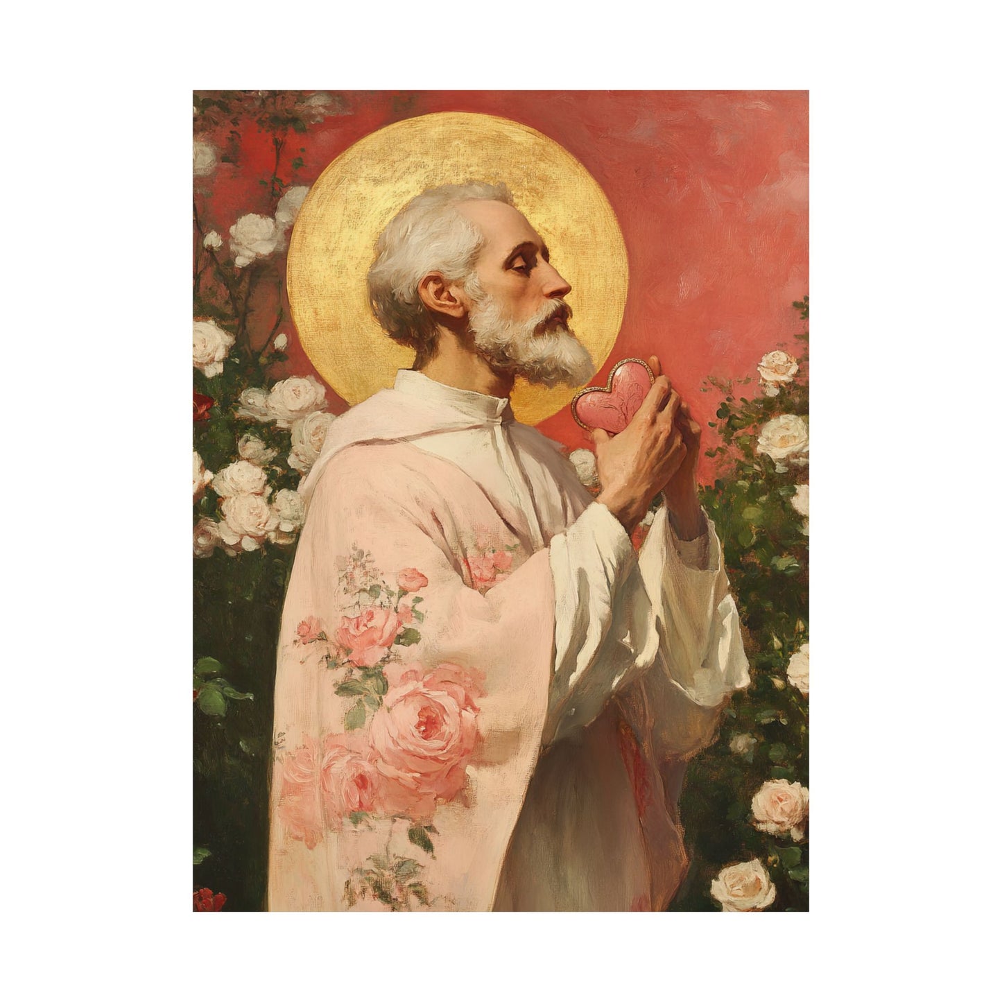 Saint Valentine -  Catholic Art - Multiple Sizes - Premium Posters - Catholic Art - Christian Home - Catholic Saint Art