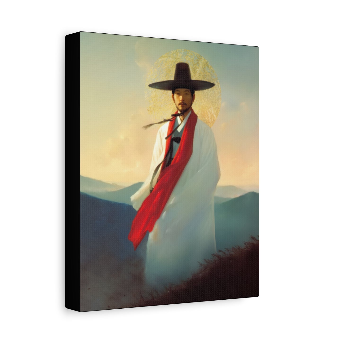 Saint Andrew Kim Taegon - Multiple Sizes - Catholic Home art - Museum Wrapped Canvas - Sanctified Souls Print - Martyr Saint