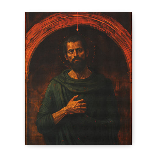 Saint Bartholomew Canvas Print - Multiple Sizes - Catholic Home art - Museum Wrapped Canvas - Sanctified Souls Print