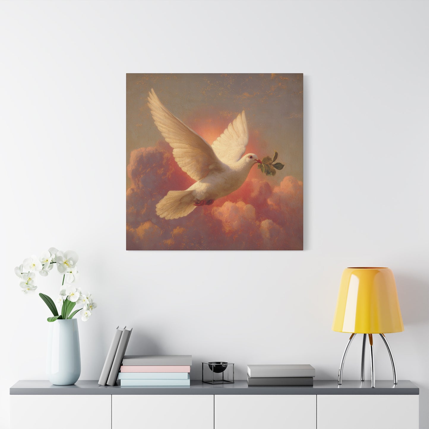 The Spirit Who Restored the Horizon - Holy Spirit - The Dove- Gallery Wrapped Canvas - Print - Religious Art for your Home - Catholic