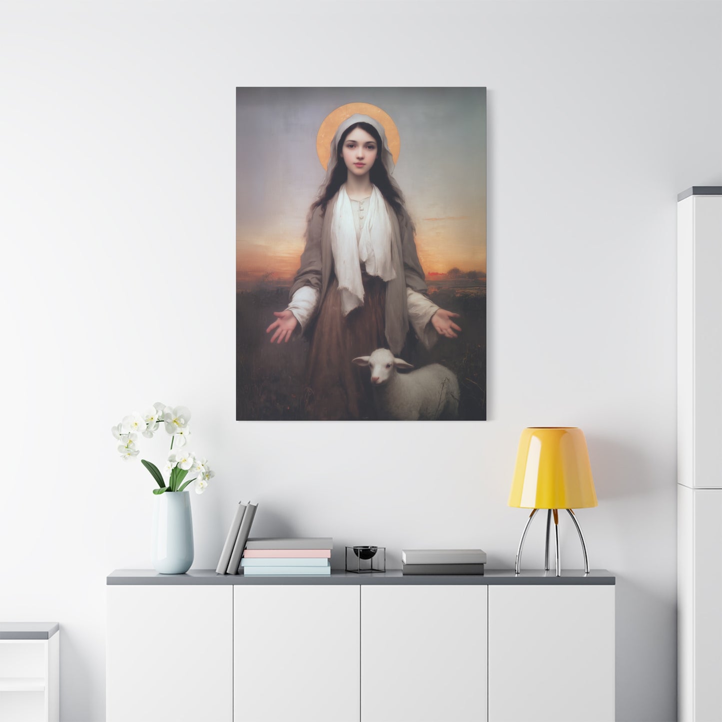 Saint Germaine Cousin - Gallery Wrapped Canvas - Print - Religious Art for your Home - Catholic Art