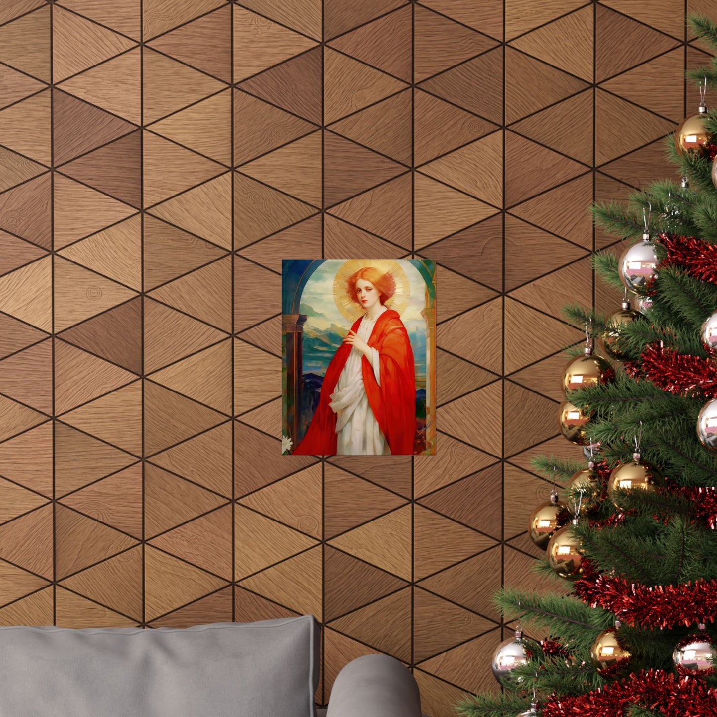 Saint Bibiana - Sanctified Souls Print - Multiple Sizes - Premium Matte Vertical Posters