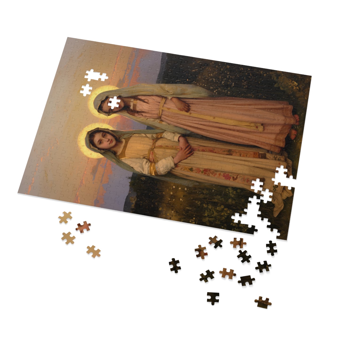Saints Nunilo and Alodia - Puzzle and Keepsake Tin - Religious (30, 110, 252, 500,1000) - Religious Puzzle - Gifts for Catholic Families
