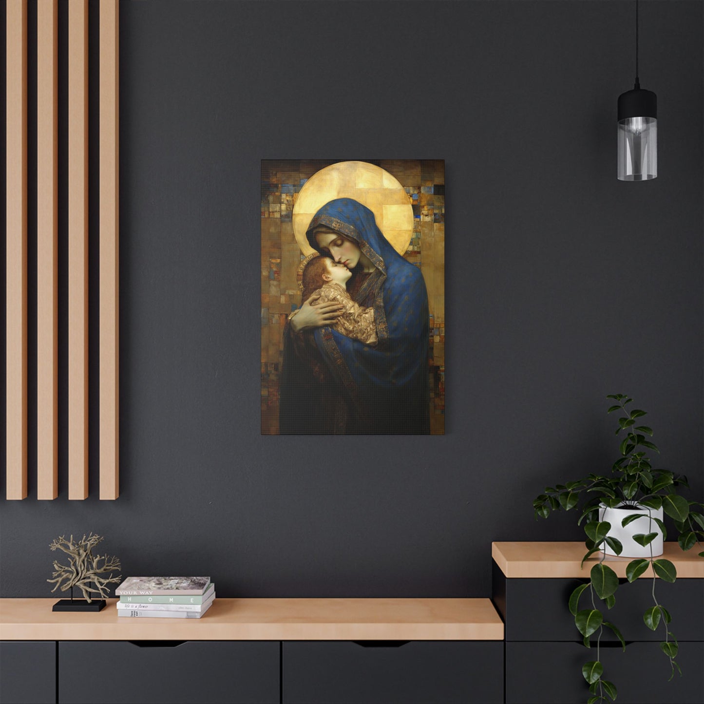 Madonna and Child - Museum Wrapped Canvas - Sanctified Souls Print - Religious Art for your Home - The Virgin Mary and The Christ Child