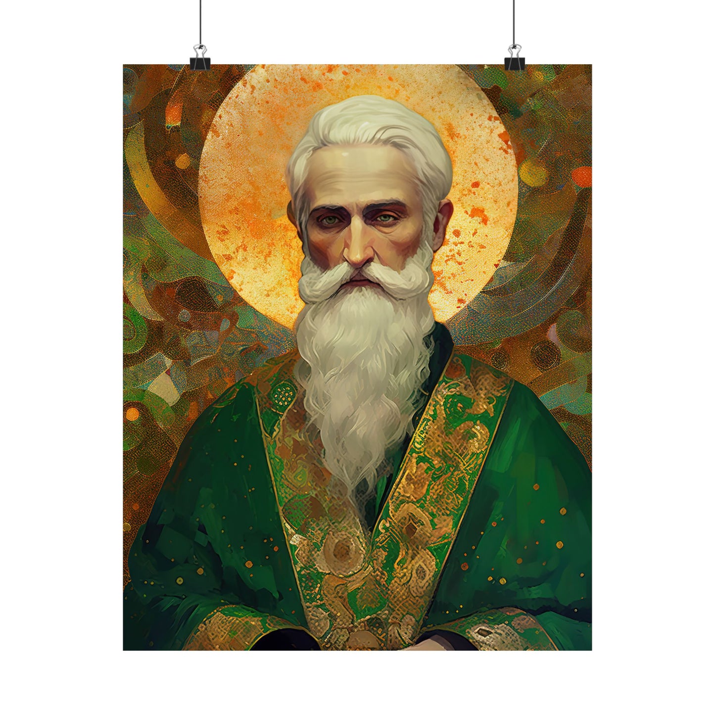 Saint Patrick Print - Sanctified Souls Print - Multiple Sizes - Premium Matte Vertical Posters