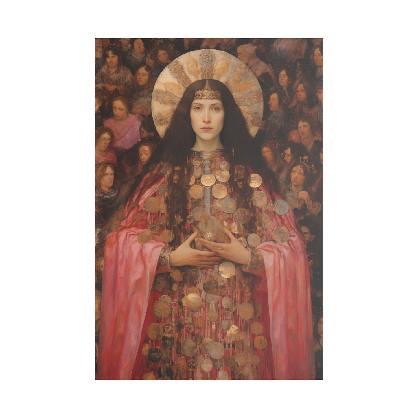 Saint Praxedes Canvas Print - Multiple Sizes - Catholic Home art - Gallery Wrapped Canvas - Sanctified Souls Print
