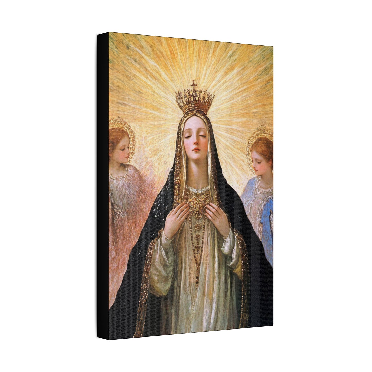 Divine Majesty: The Crowning of the Queen of Heaven - Gallery Wrapped Canvas - Print - Religious Art for your Home - Christian print
