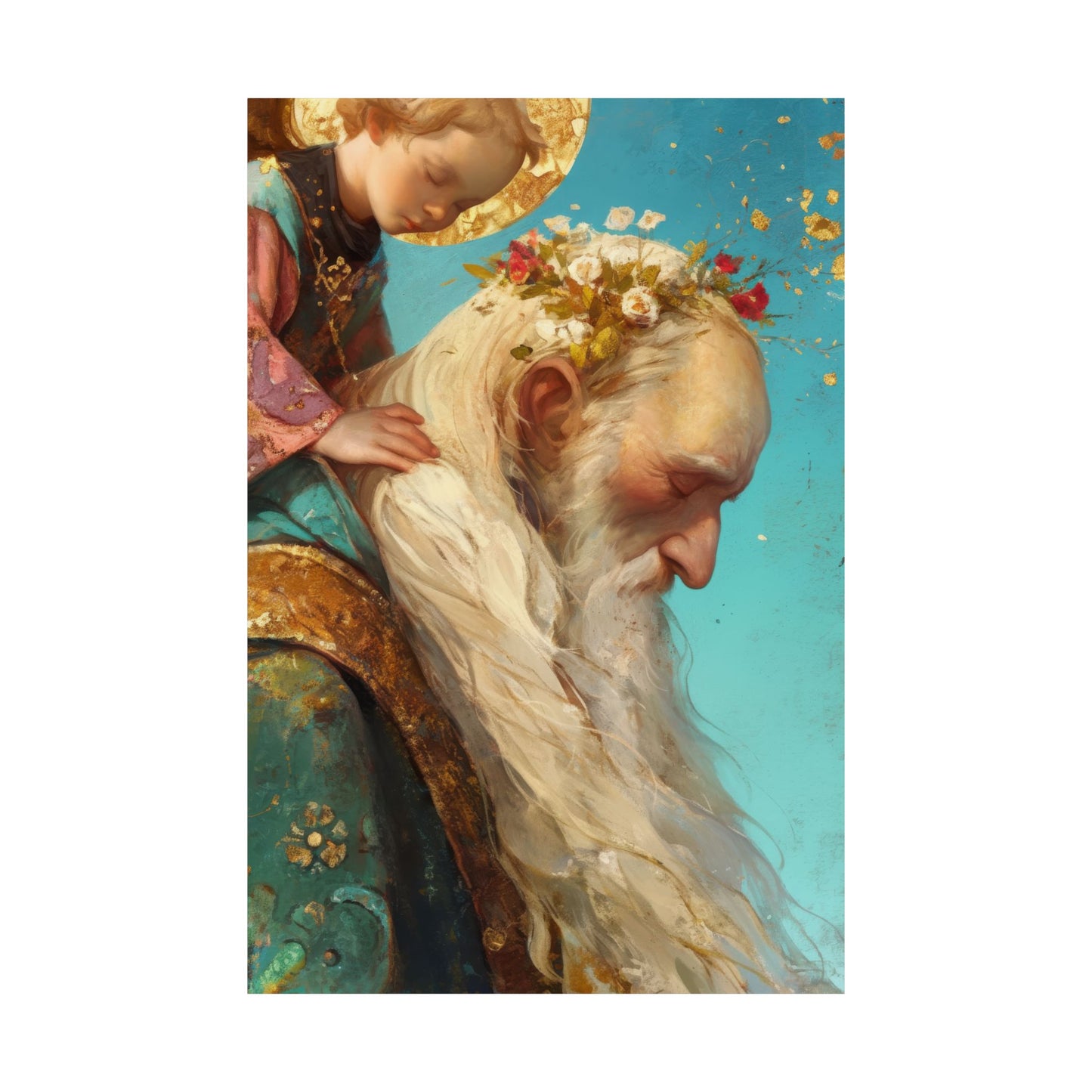 Saint Alexis Falconieri - Sanctified Souls Print - Multiple Sizes - Premium Posters - Catholic Art - Christian Home Decor Artwork
