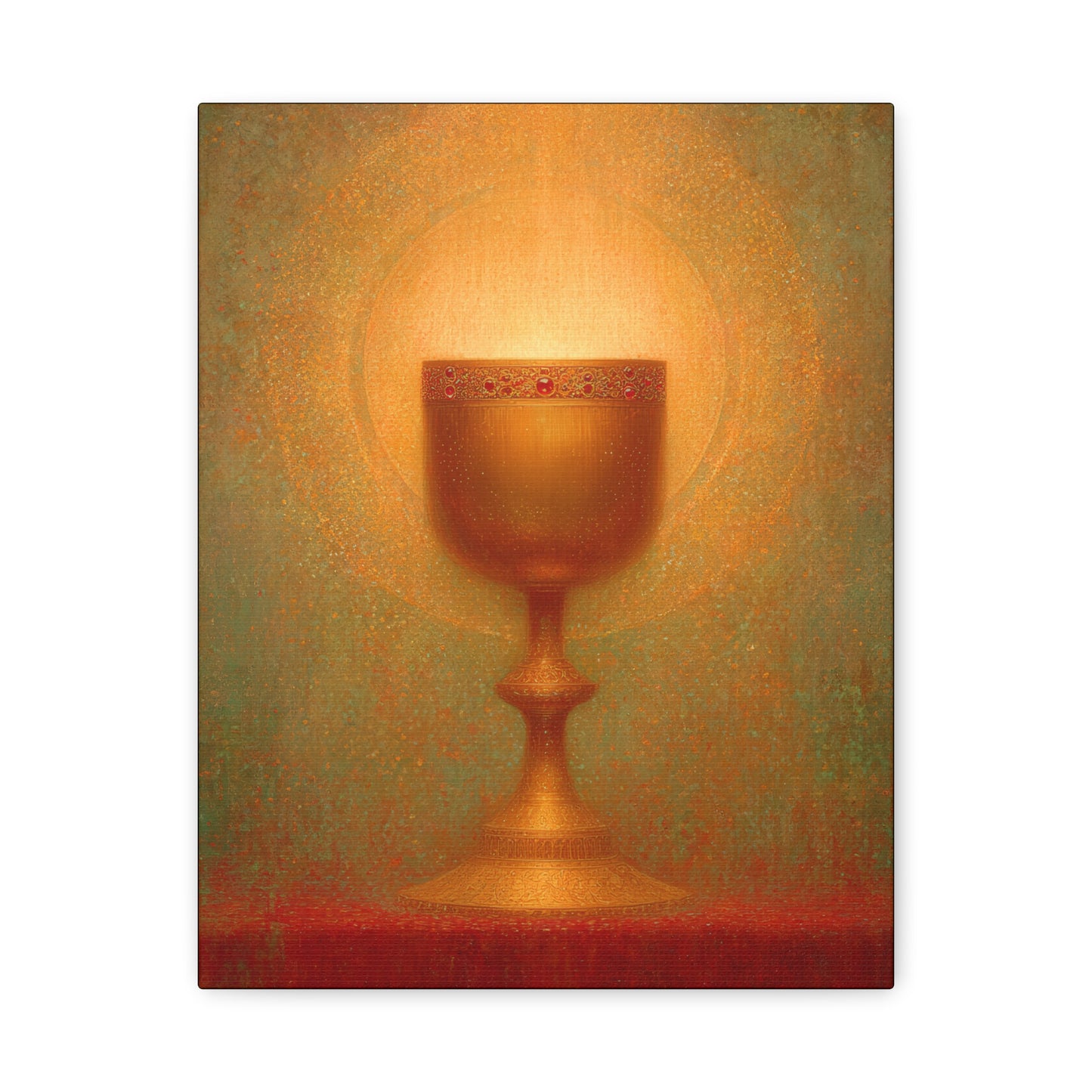 Chalice of the Lamb, Light of the World - The Holy Grail - Gallery Wrapped Canvas - Print - Religious Art for your Home - Catholic Art