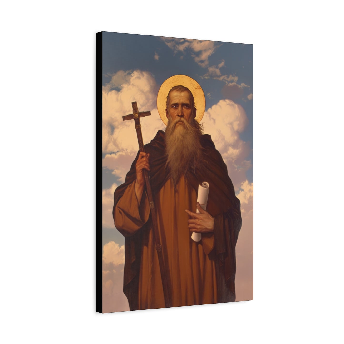 Saint Joannicus the Great / Loannikios of Mount Olympus - Gallery Wrapped Canvas - Print - Religious Art for your Home - Catholic Art Print
