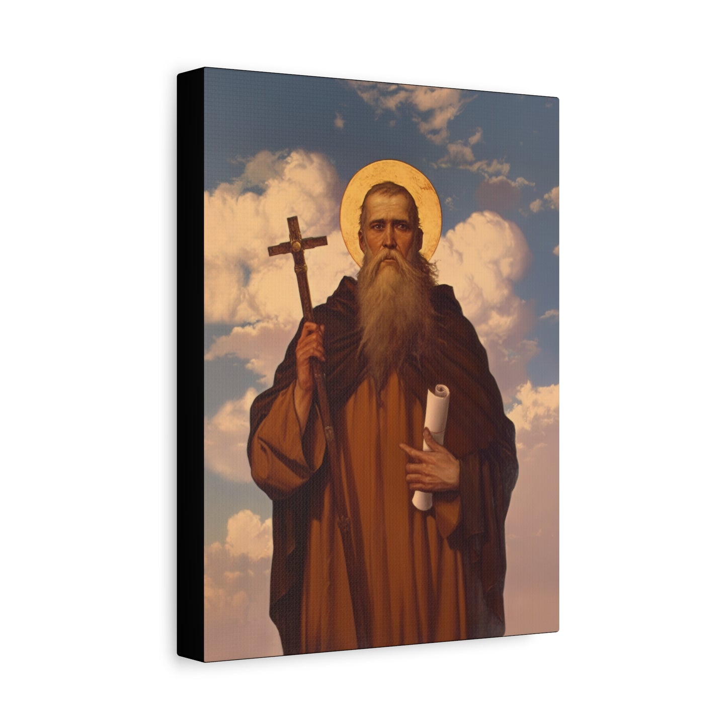 Saint Joannicus the Great / Loannikios of Mount Olympus - Gallery Wrapped Canvas - Print - Religious Art for your Home - Catholic Art Print