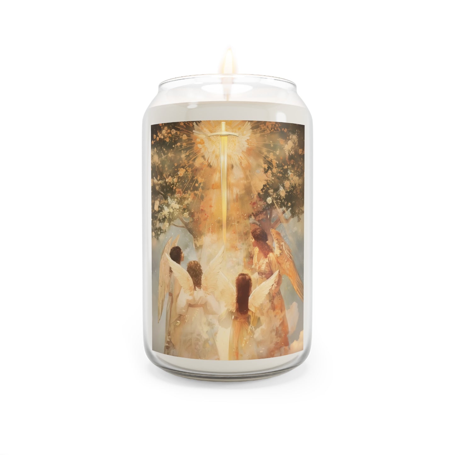 The Watchers of the First Dawn - Guardians of Eden - Scented Prayer Candle, 13.75oz - Tall Size - Religious Prayer Candle - Catholic Saint