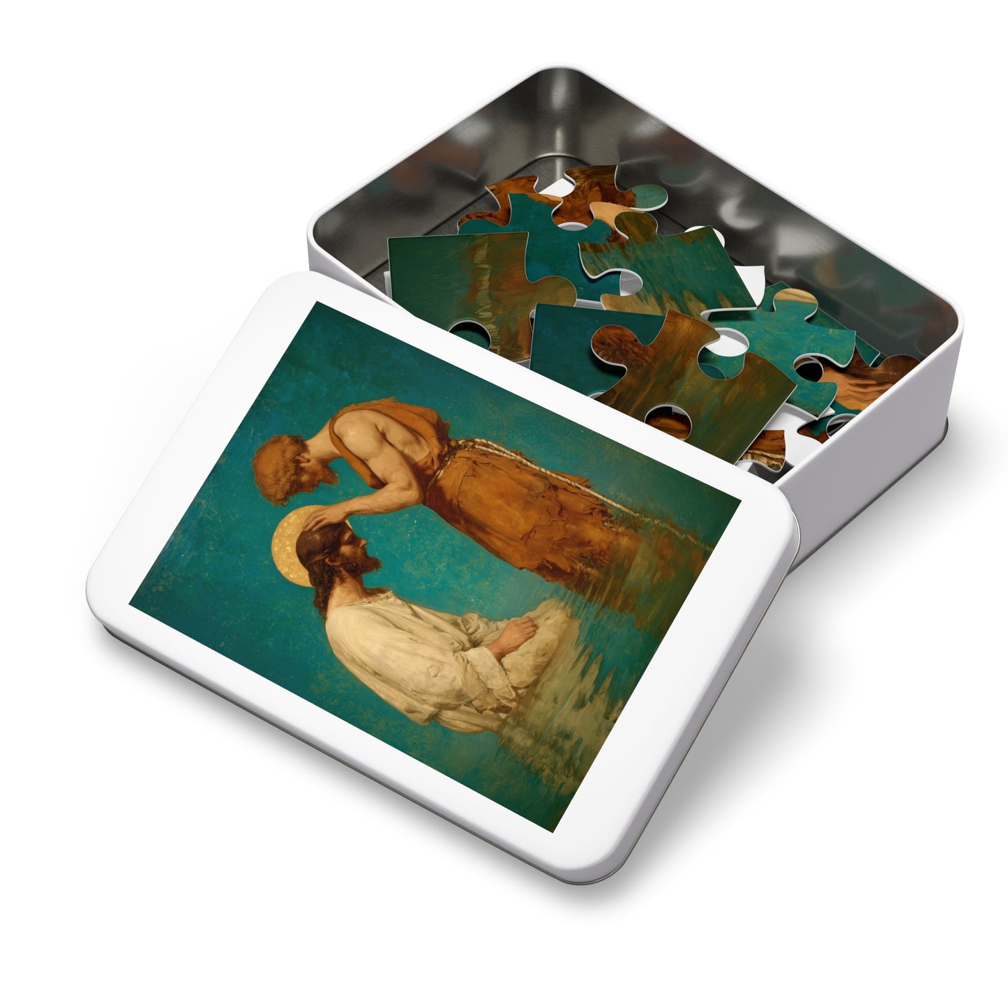 Saint John the Baptist, The Prophet and the Promise - Puzzle & Keepsake Tin - Religious Jigsaw Puzzle (30, 110, 252, 500,1000-Piece)