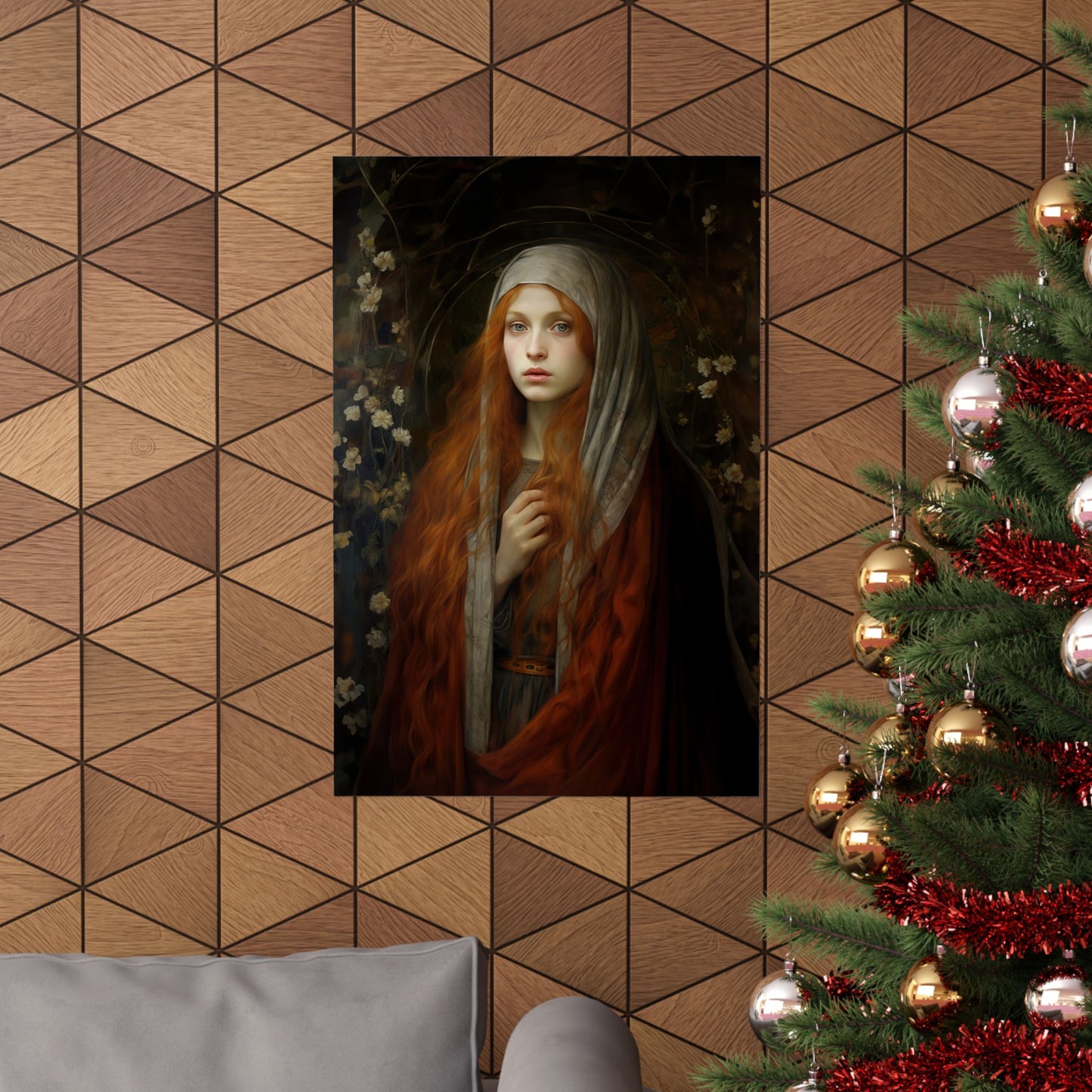 Path to Enlightenment- Mary Magdalene's Awakening Print - Sanctified Souls Print - Multiple Sizes - Premium Matte Vertical Posters