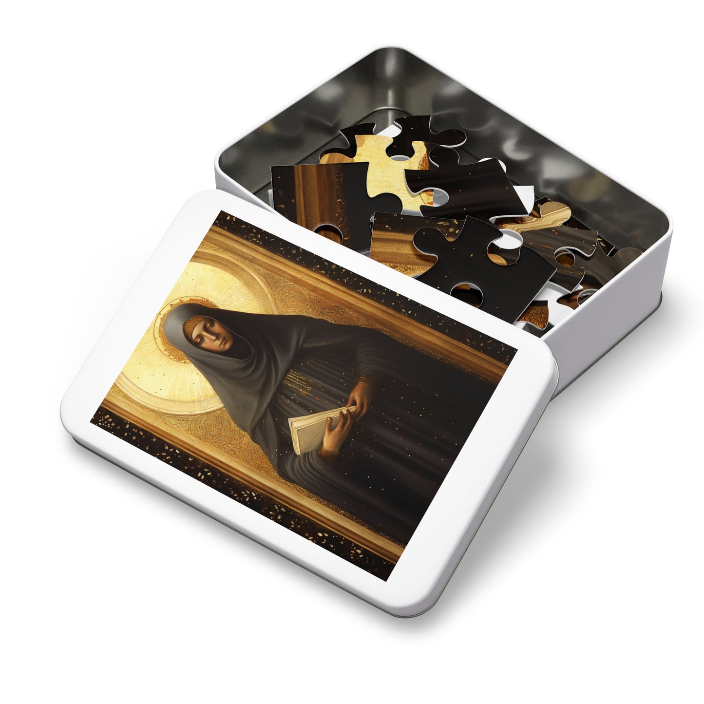 Saint Monica of Hippo - Puzzle and Keepsake Tin - Religious Jigsaw Puzzle (30, 110, 252, 500,1000-Piece) - Religious Puzzle
