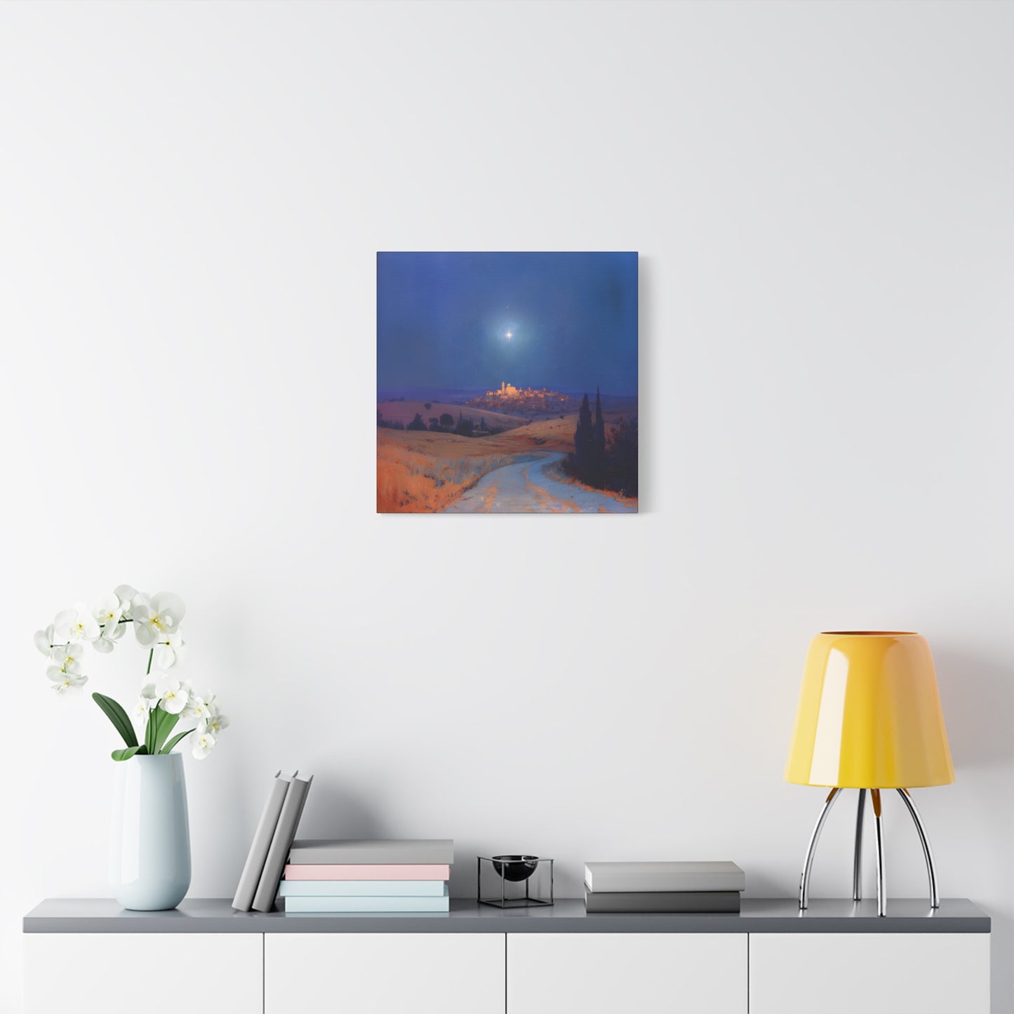Bethlehem Wrapped in the Light of His Coming - Gallery Wrapped Canvas - Print - Religious Art for your Home - Catholic