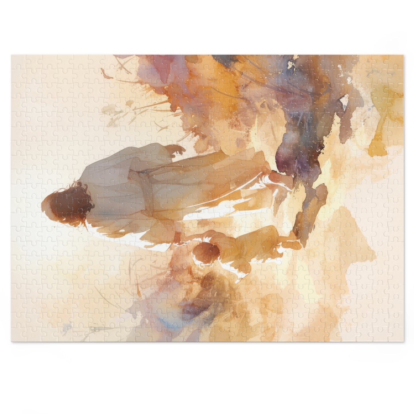 Jesus Guiding a Child in Faith - Christ and Child - Puzzle and Keepsake Tin - Religious (30, 110, 252, 500,1000) - Religious Puzzle