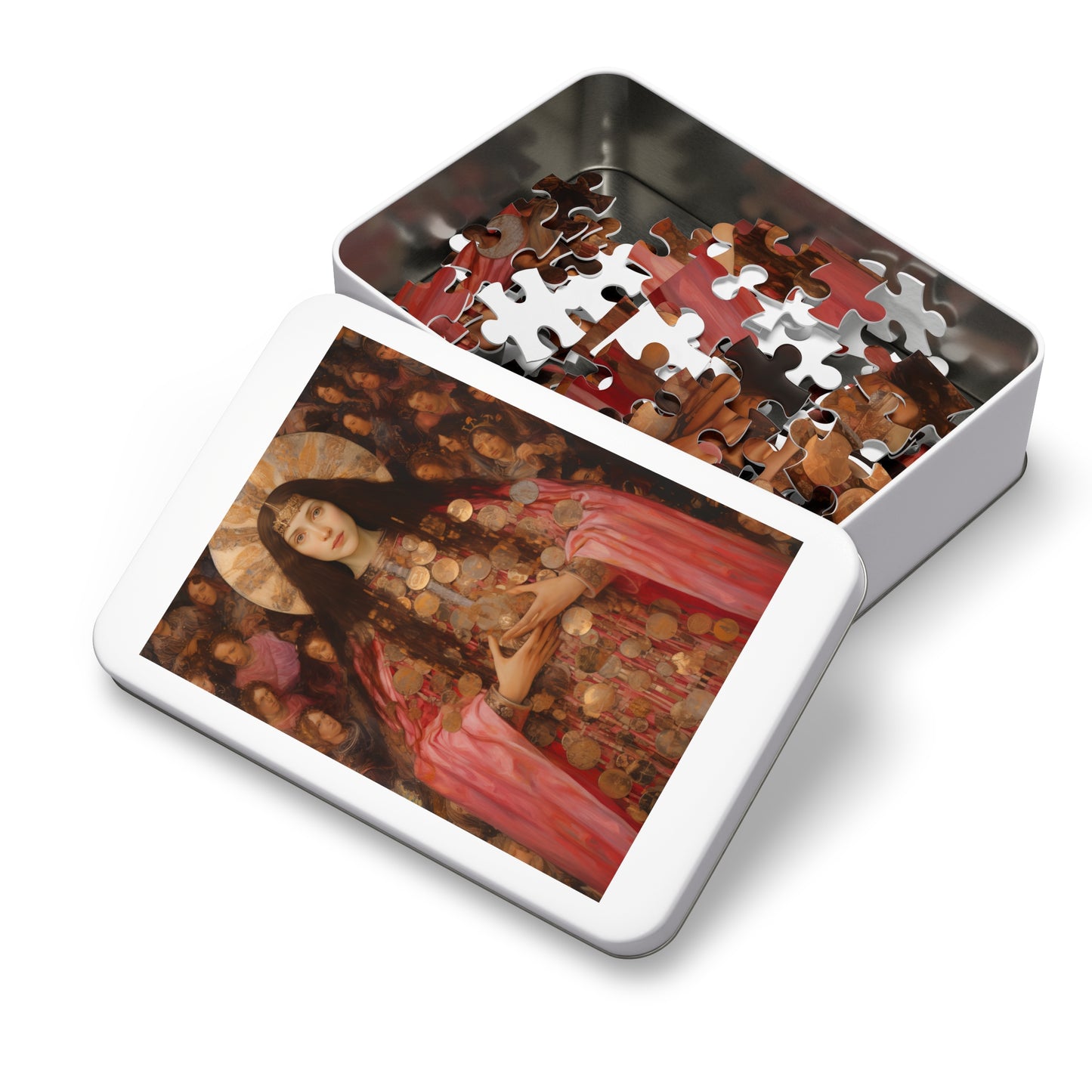 Saint Praxedes - Puzzle and Keepsake Tin - Religious Jigsaw Puzzle (30, 110, 252, 500,1000-Piece) - Religious Puzzle