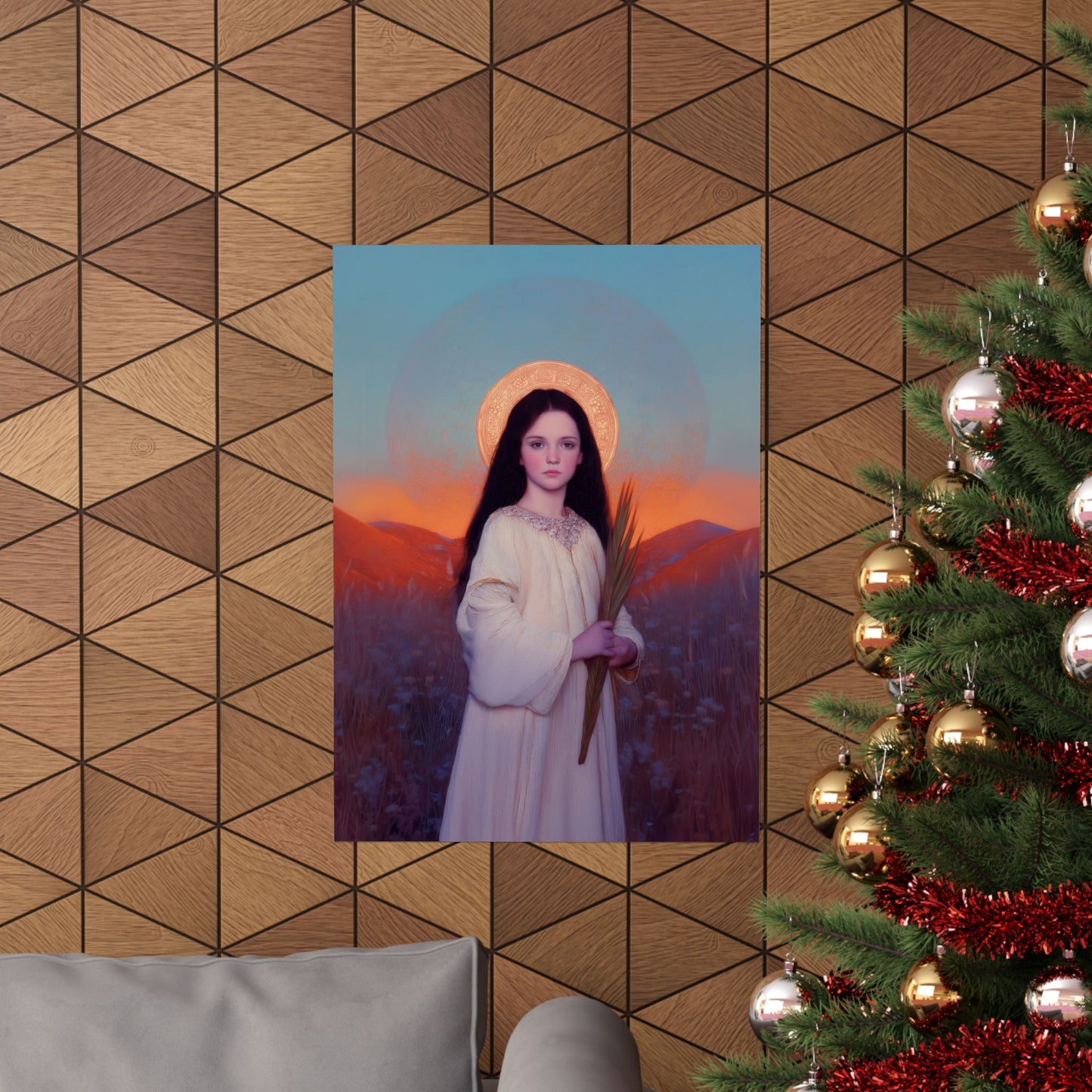 Saint Hope -  Sanctified Souls Print - Multiple Sizes - Premium Posters - Catholic Art - Christian Home - Martyr Saint