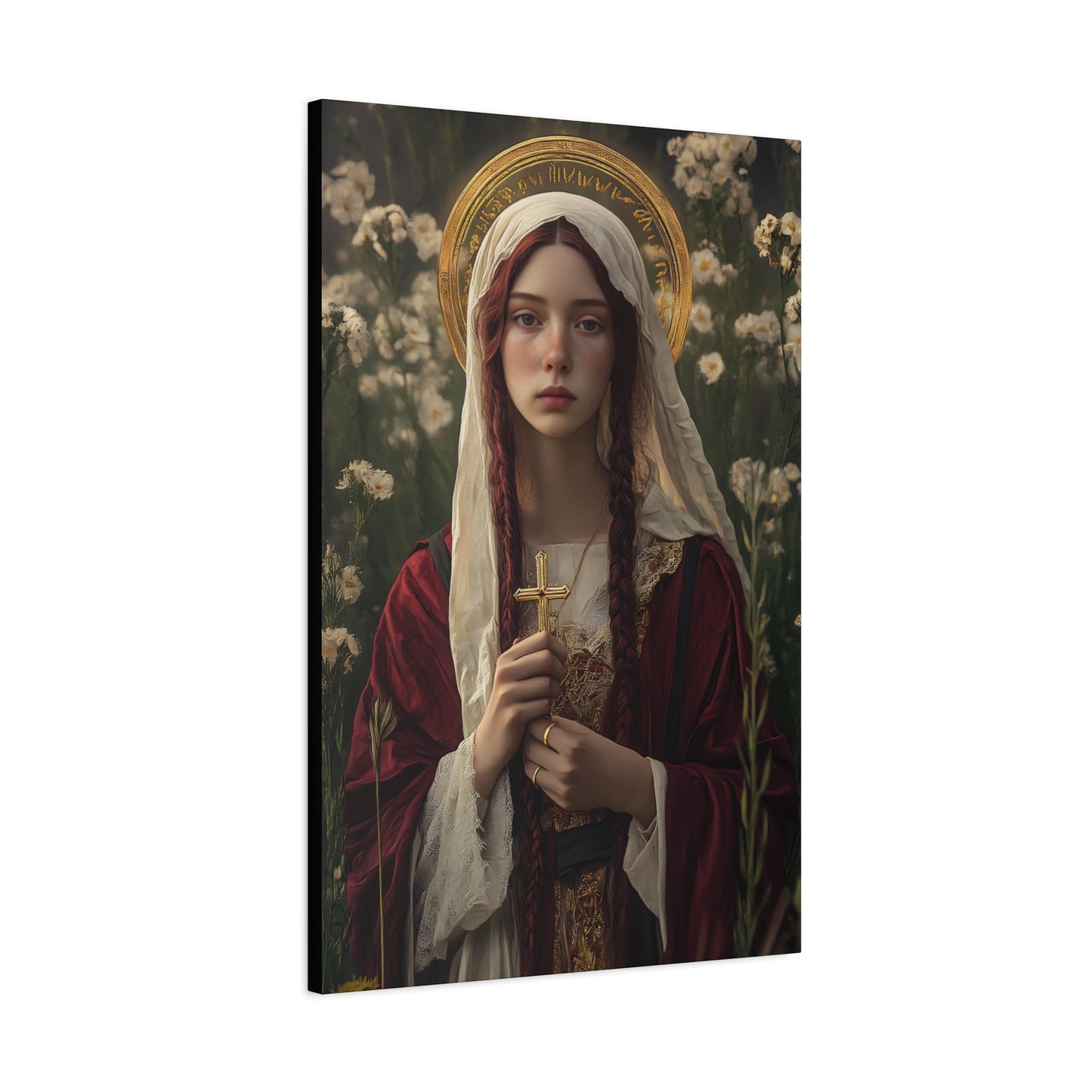 Saint Hilaria - Gallery Wrapped Canvas - Print - Religious Art for your Home - Catholic Art