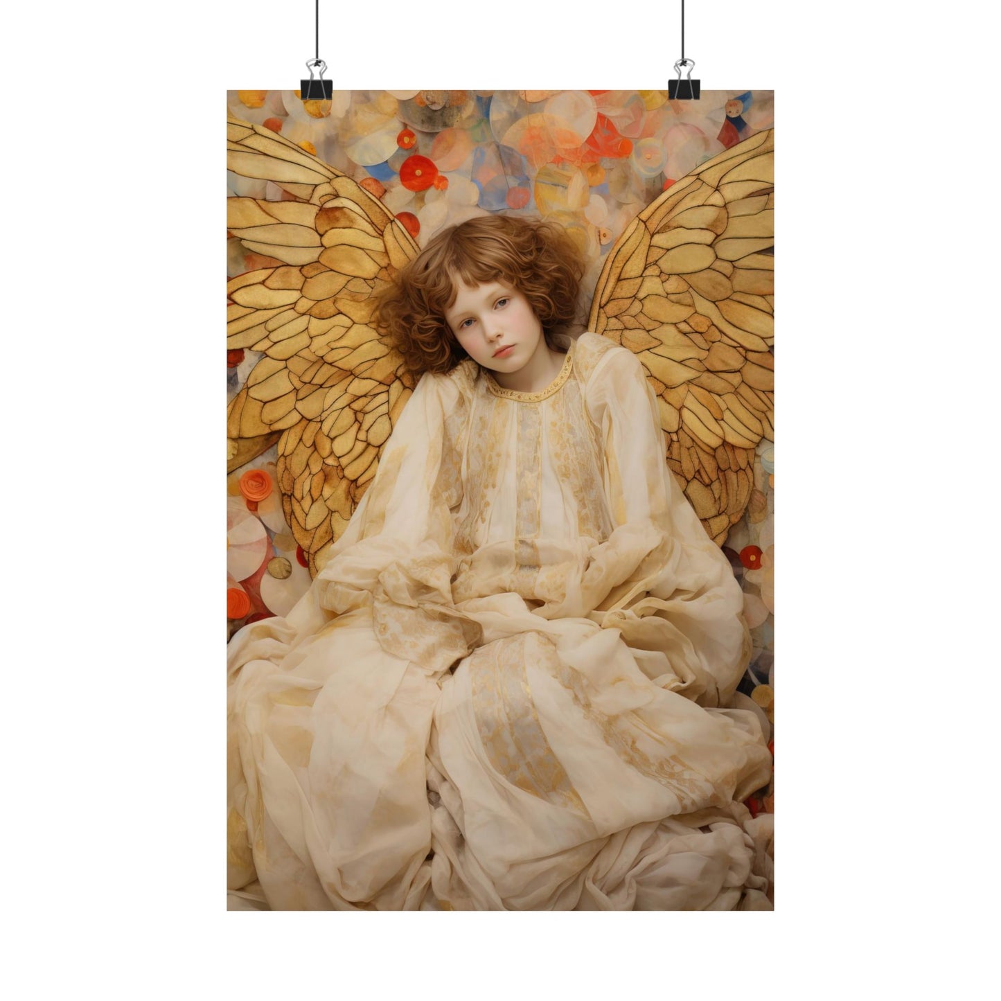 Guiding Light - Sanctified Souls Print - Multiple Sizes - Premium Matte Vertical Poster - Guardian Angel