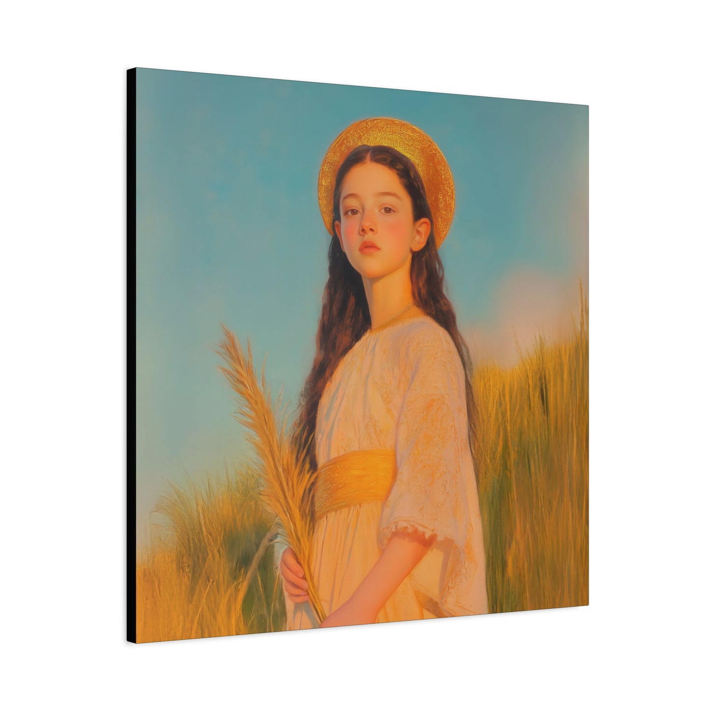 Saint Faith - Multiple Sizes - Catholic Home art - Museum Wrapped Canvas - Sanctified Souls Print - Martyr Saint