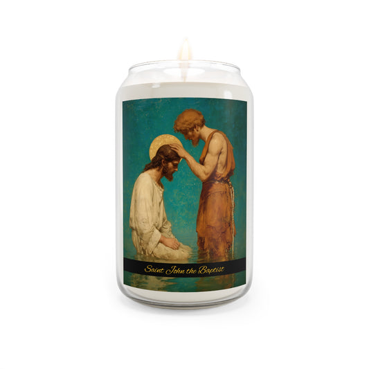 Saint John the Baptist, The Prophet and the Promise - Scented Prayer Candle, 13.75oz - Tall Size - Religious Prayer Candle - Catholic Home