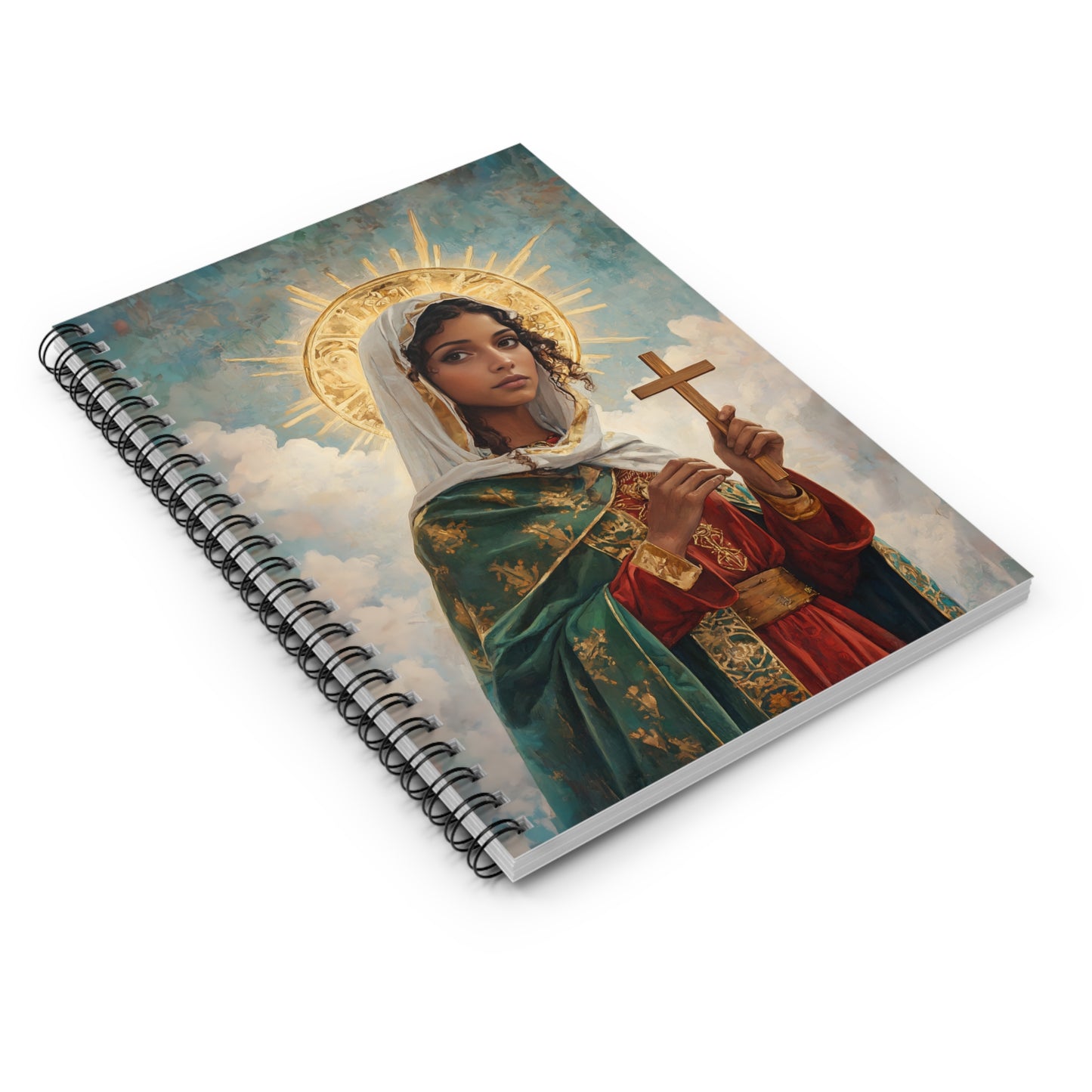 Saint Claudia - Sanctified Souls Art - Religious - Spiral Notebook - Ruled Line - Catholic Religious - Devotional Daily Prayer Journal