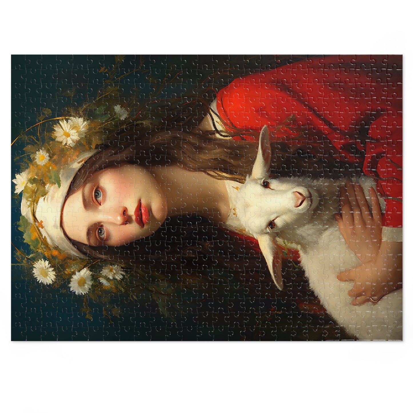 Saint Agnes - Puzzle and Keepsake Tin - Religious Jigsaw Puzzle (30, 110, 252, 500,1000-Piece) - Religious Puzzle