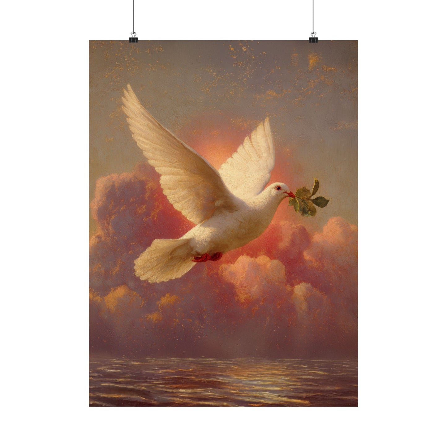 The Spirit Who Restored the Horizon - Holy Spirit - The Dove - Sanctified Souls Print - Multiple Sizes - Premium Matte Vertical Posters