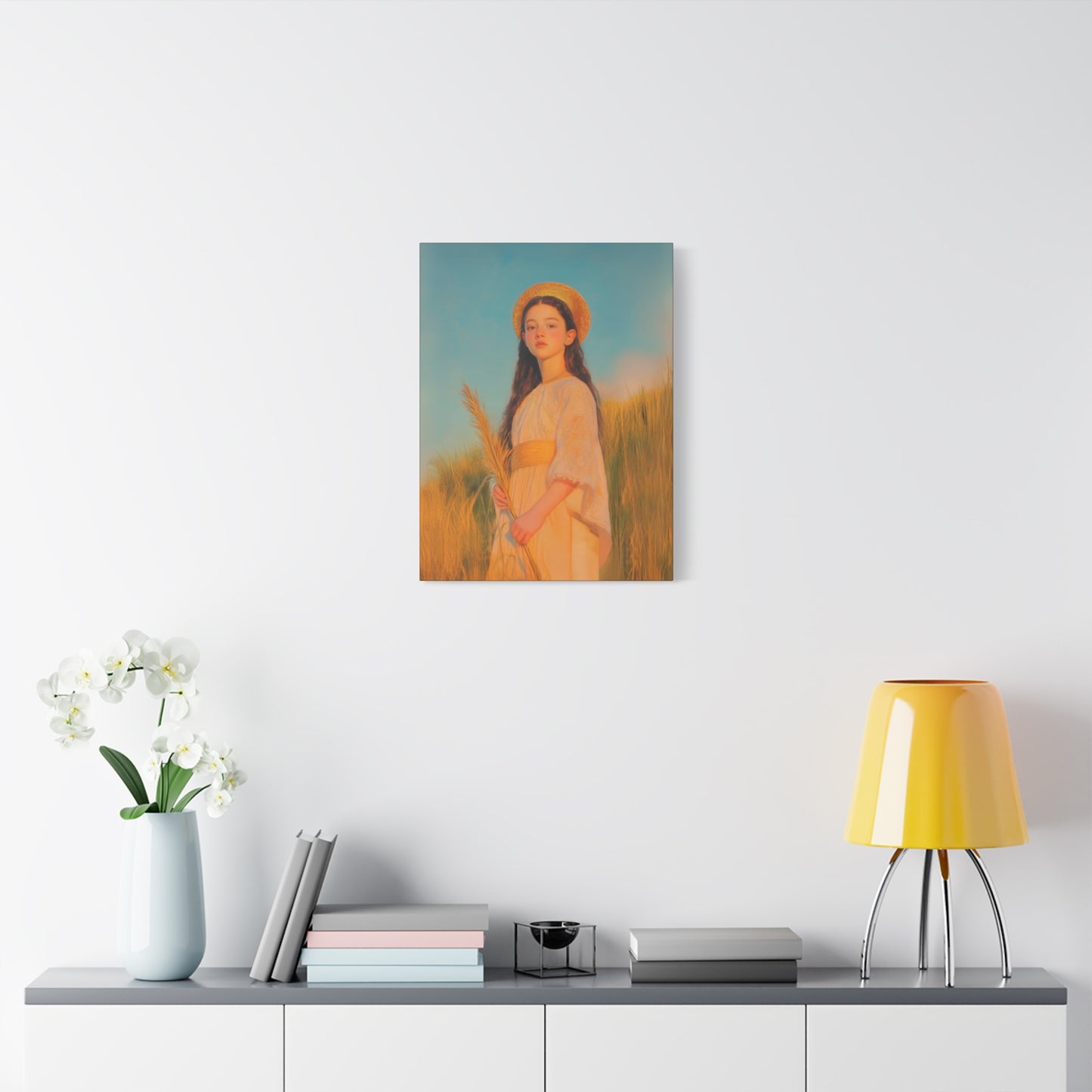 Saint Faith - Multiple Sizes - Catholic Home art - Museum Wrapped Canvas - Sanctified Souls Print - Martyr Saint