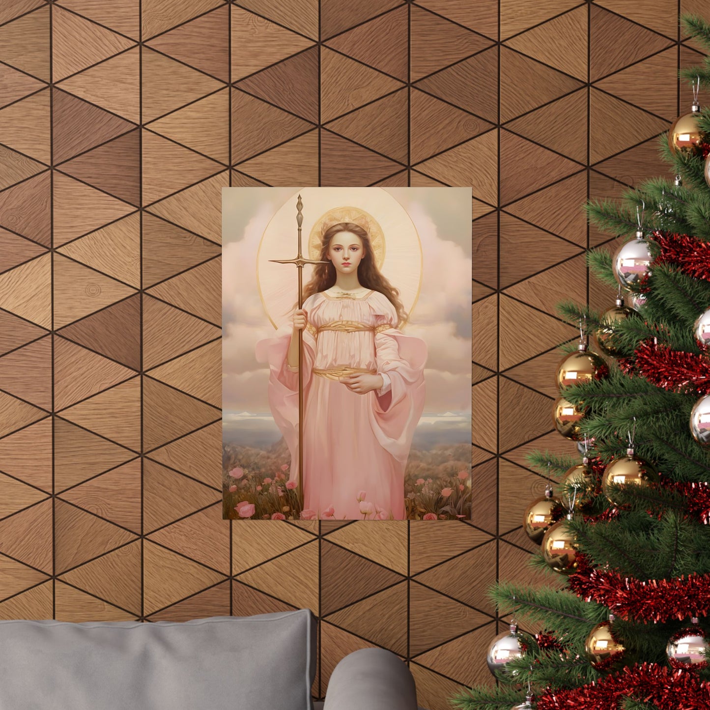 Saint Philomena Print - Sanctified Souls Print - Multiple Sizes - Premium Matte Vertical Posters