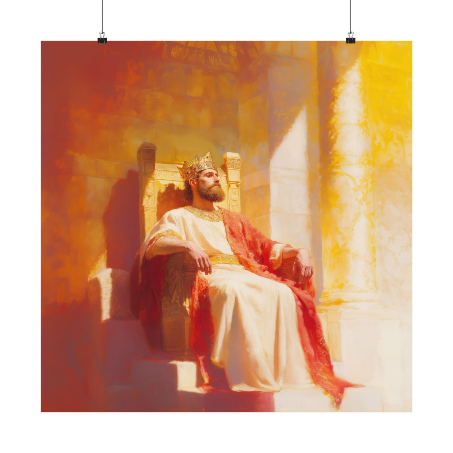King Solomon: Keeper of God's Understanding - Sanctified Souls Print - Multiple Sizes - Premium Matte Vertical Posters