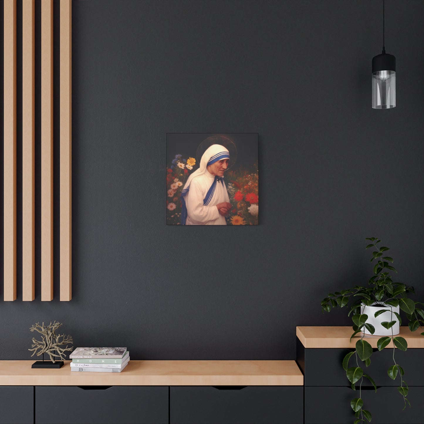 Saint Teresa of Calcutta -  Museum Wrapped Canvas - Sanctified Souls Print - Religious Art for your Home - Catholic Patron Saint Art