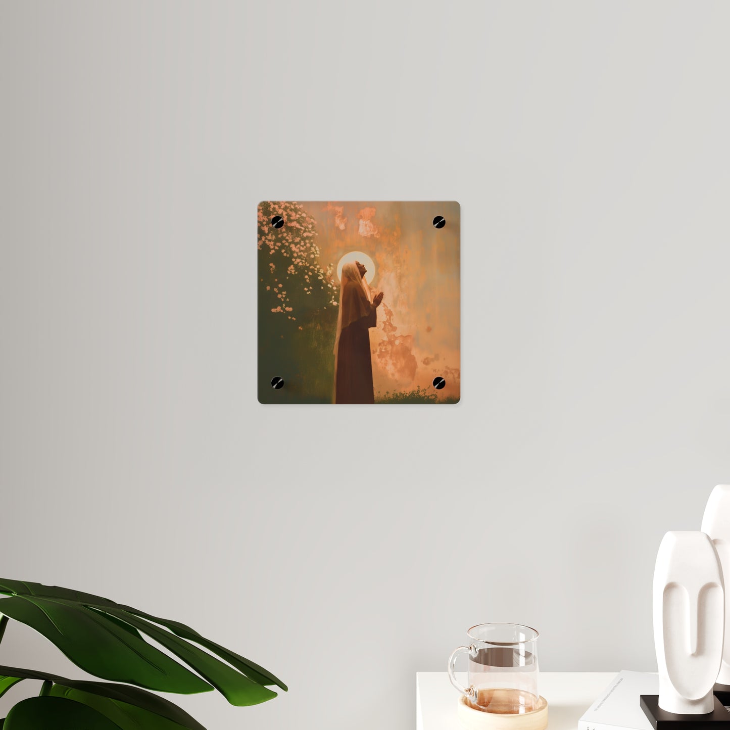 Saint Monica Wall Art Panel - Ready to Hang Acrylic Print - Catholic Saint Art - Patron Saint Print - No Frame needed