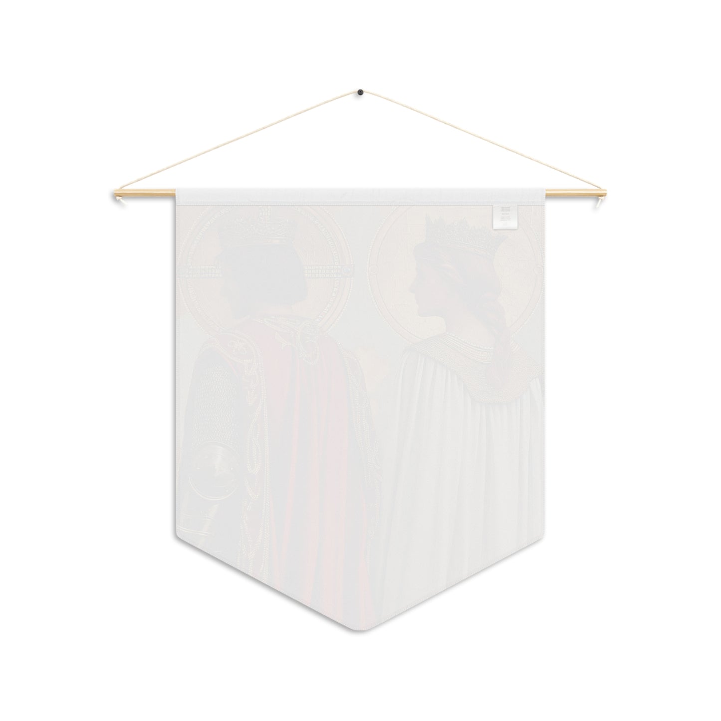 Saint Gwladys and Saint Gwynlly  Pennant / Banner / Wall Hanging - Prayer room art - 18" x 21" - Catholic prayer Religious Christian Gift