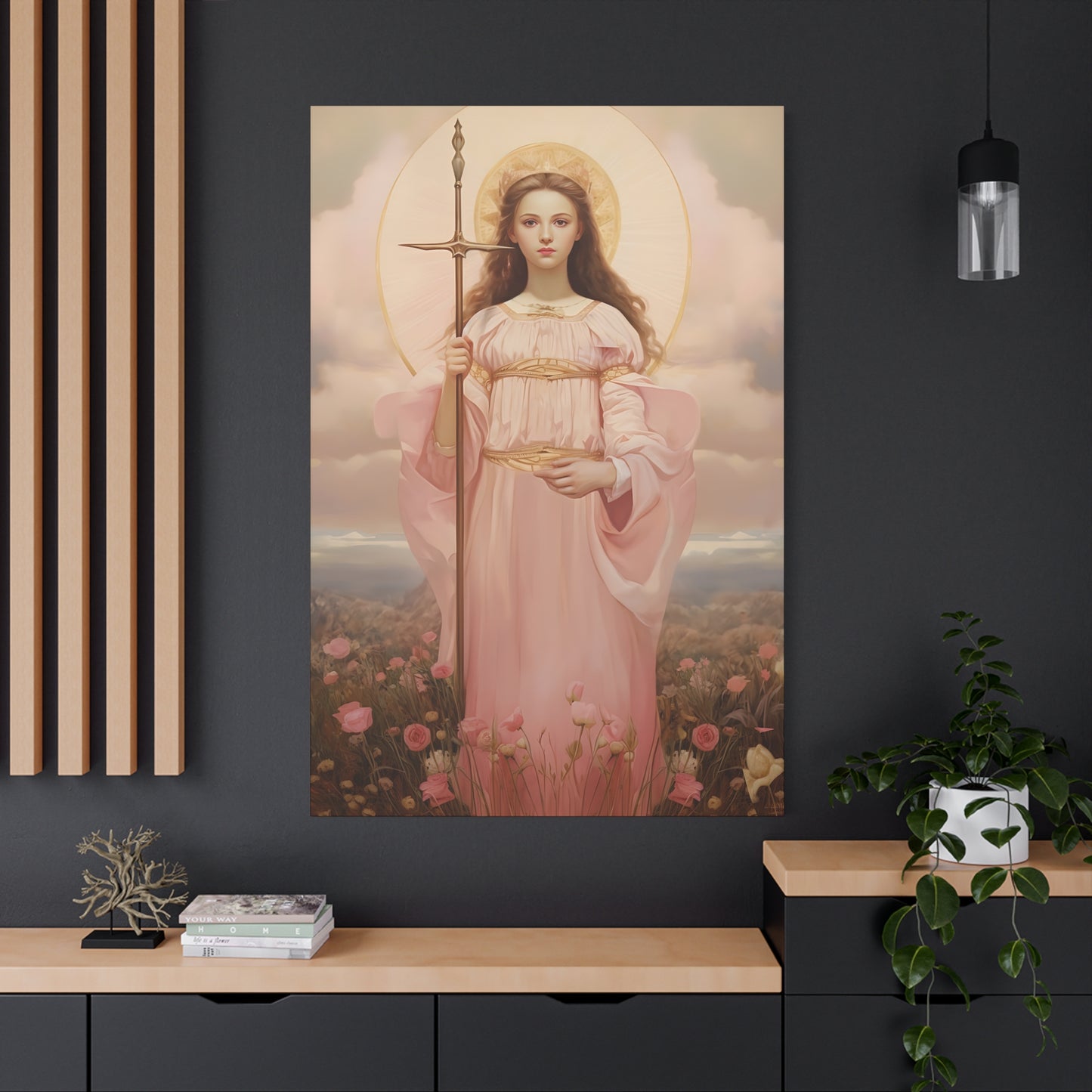 Saint Philomena Canvas Print - Multiple Sizes - Catholic Home art - Museum Wrapped Canvas - Sanctified Souls Print