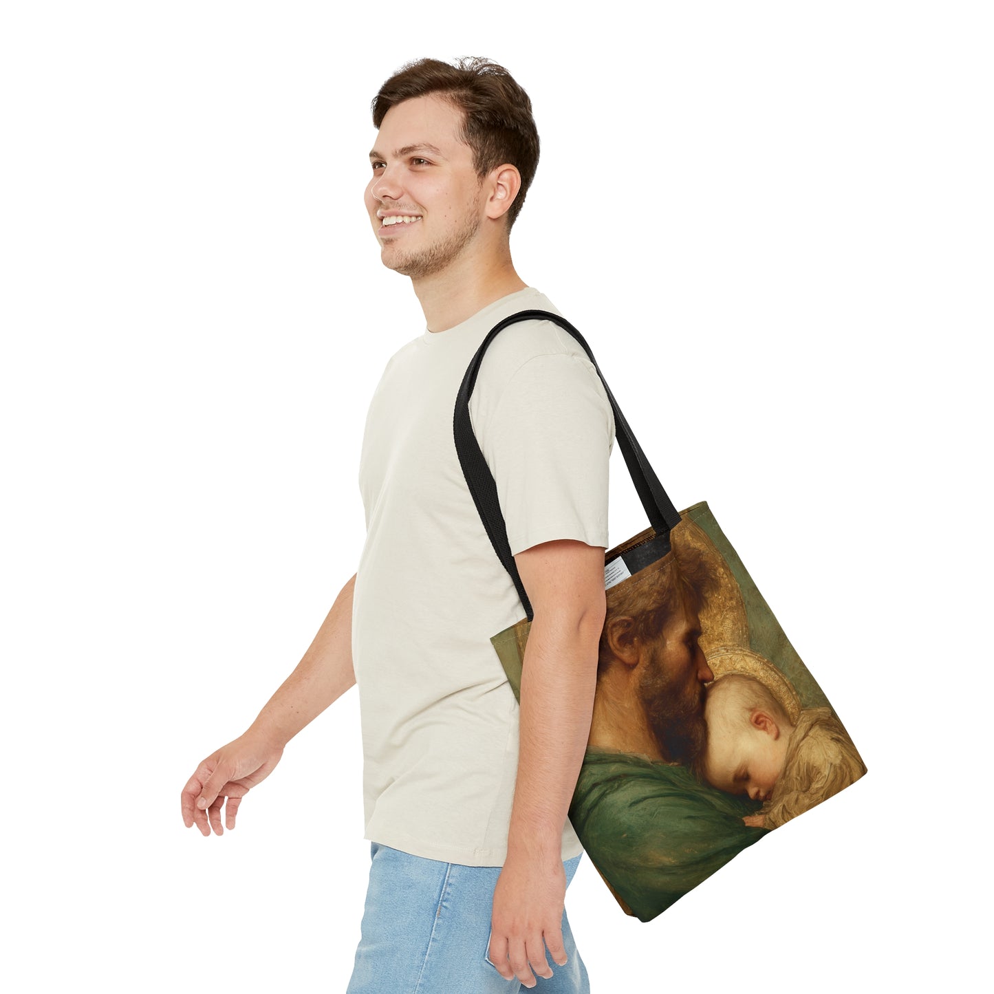 Saint Joseph the Father - Tote Bag - Large Medium Small Faith Art Bag - Catholic Faith Purse