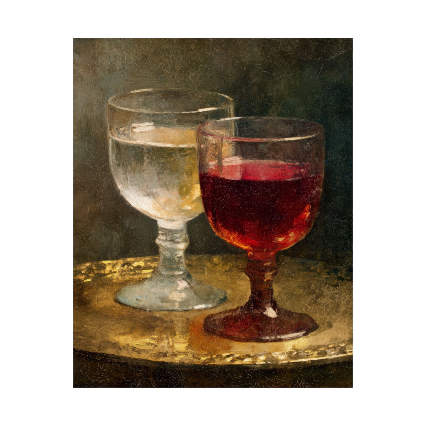 Cana and the Miracle of Abundance - Water into Wine - Sanctified Souls Print - Multiple Sizes - Premium Matte Vertical Posters