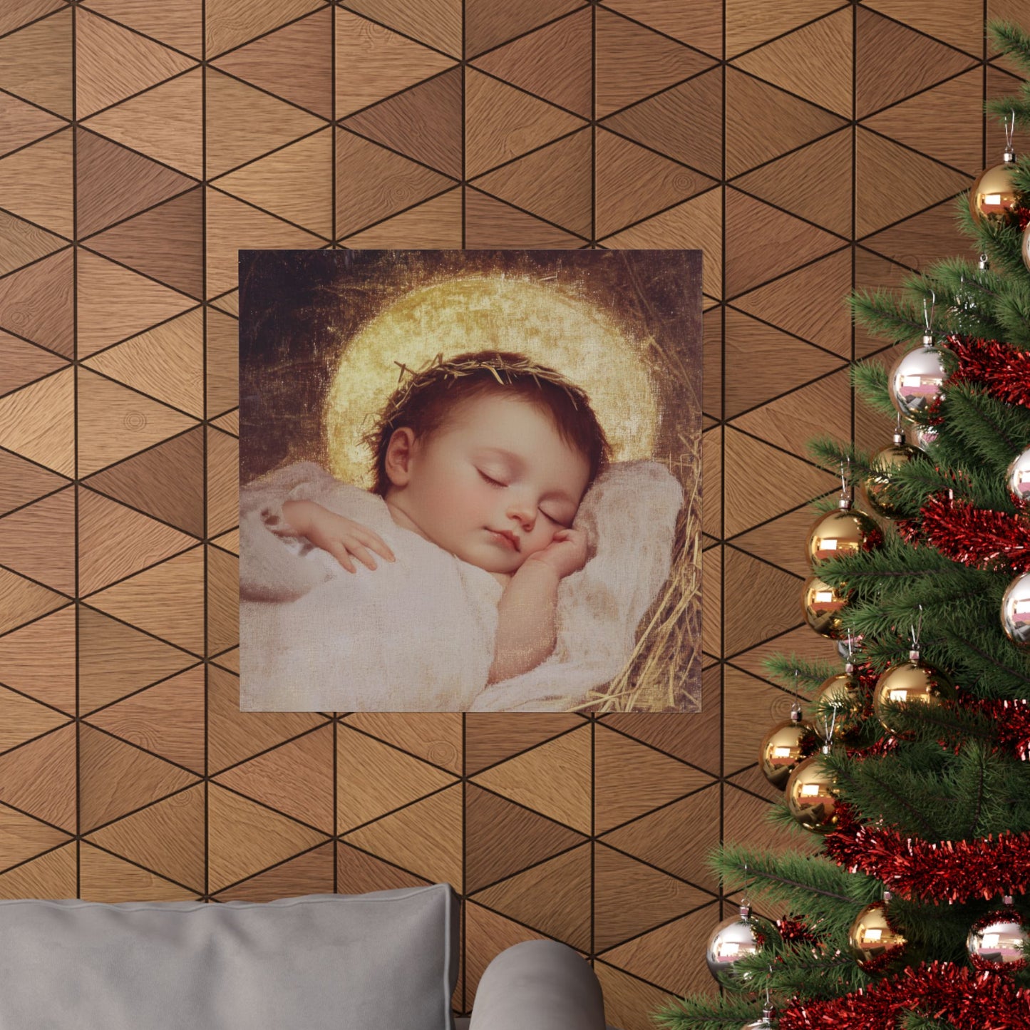 The Christ Child Born Into the Quiet of the World - Sanctified Souls Print - Multiple Sizes - Premium Matte Vertical Posters