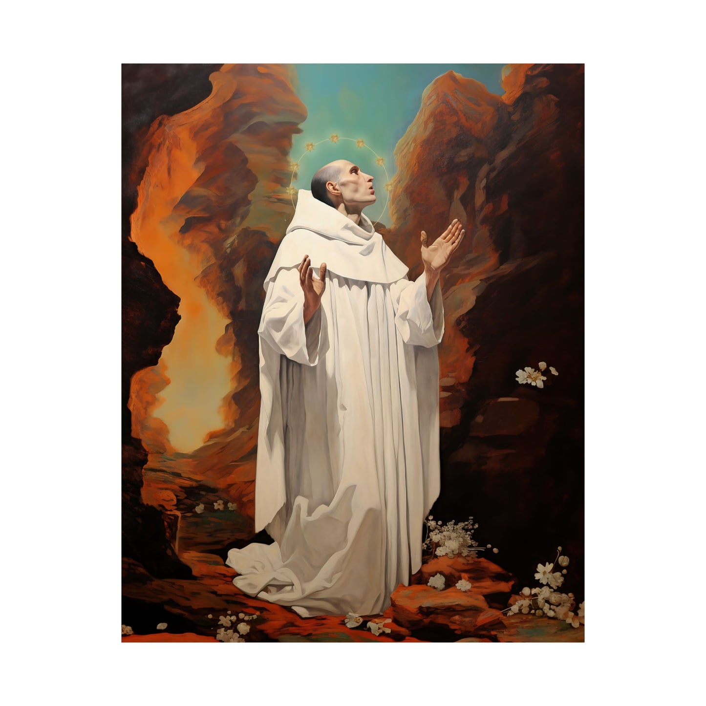 Saint Bruno Print - Sanctified Souls Print - Multiple Sizes - Premium Matte Vertical Posters