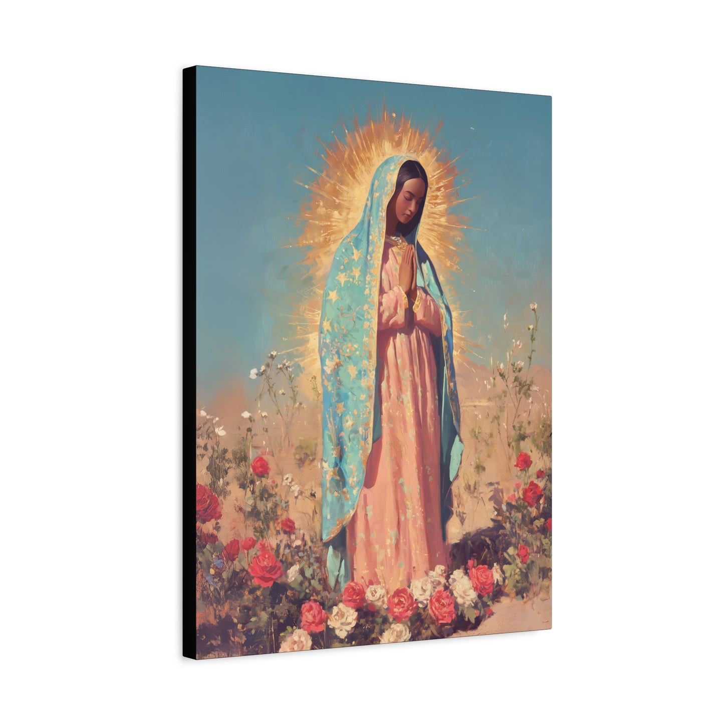 Our Lady of Guadalupe - Gallery Wrapped Canvas - Print - Religious Art for your Home - Catholic Art
