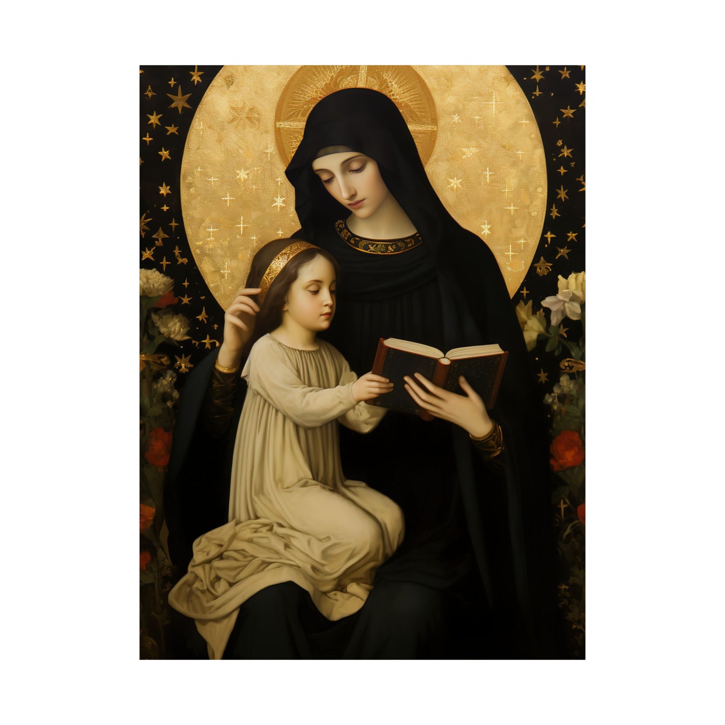 Saint Marcellina - Sanctified Souls Print - Multiple Sizes - Premium Matte Vertical Posters