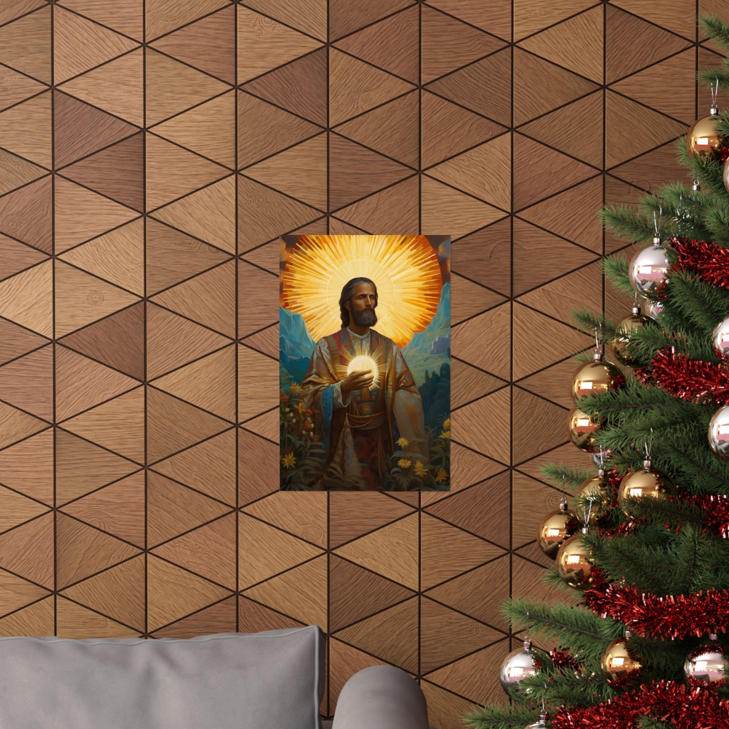 Saint Benignus of Dijon - Sanctified Souls Print - Multiple Sizes - Premium Matte Vertical Posters