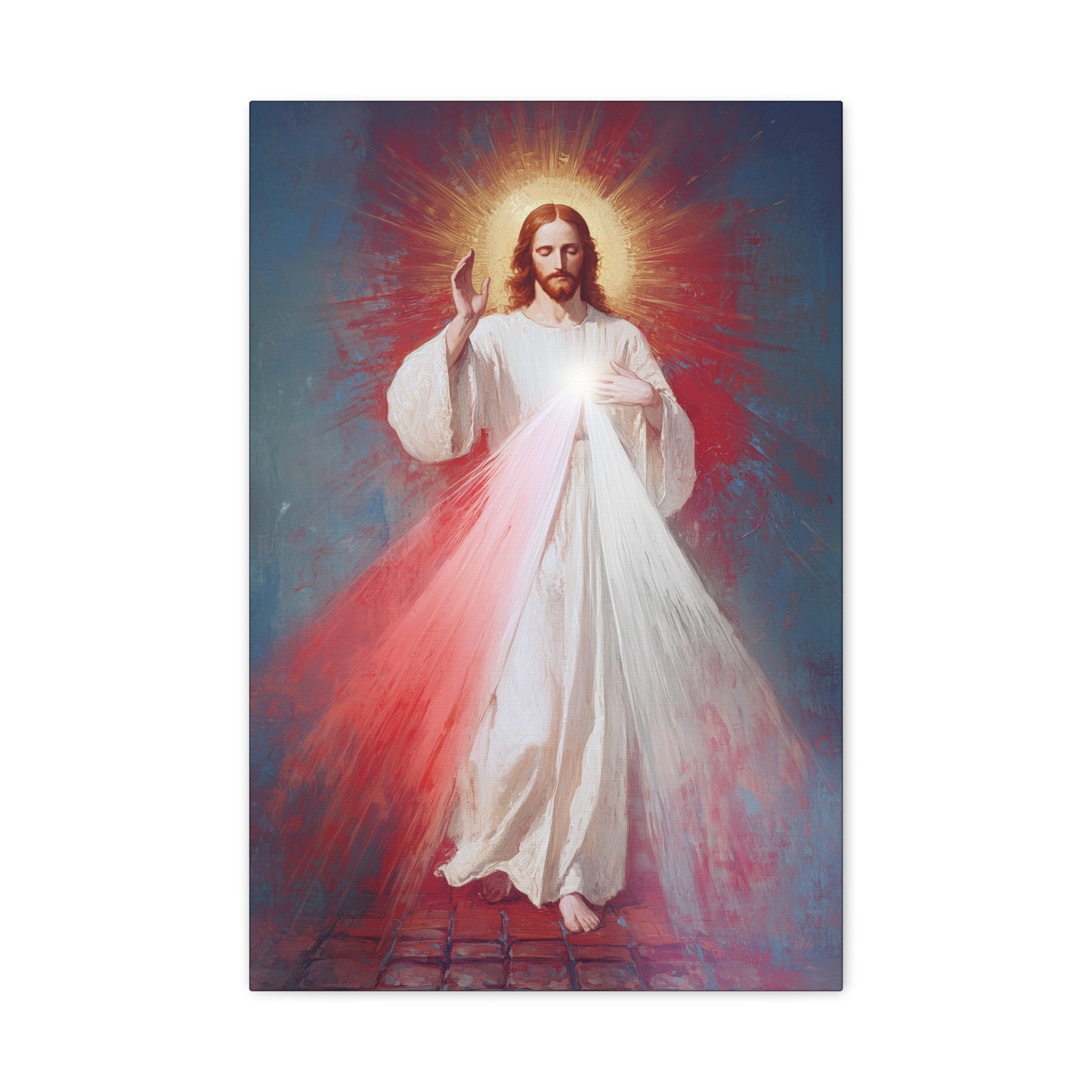 The Divine Mercy - Our Lord Jesus Christ - Gallery Wrapped Canvas - Print - Religious Art for your Home - Catholic
