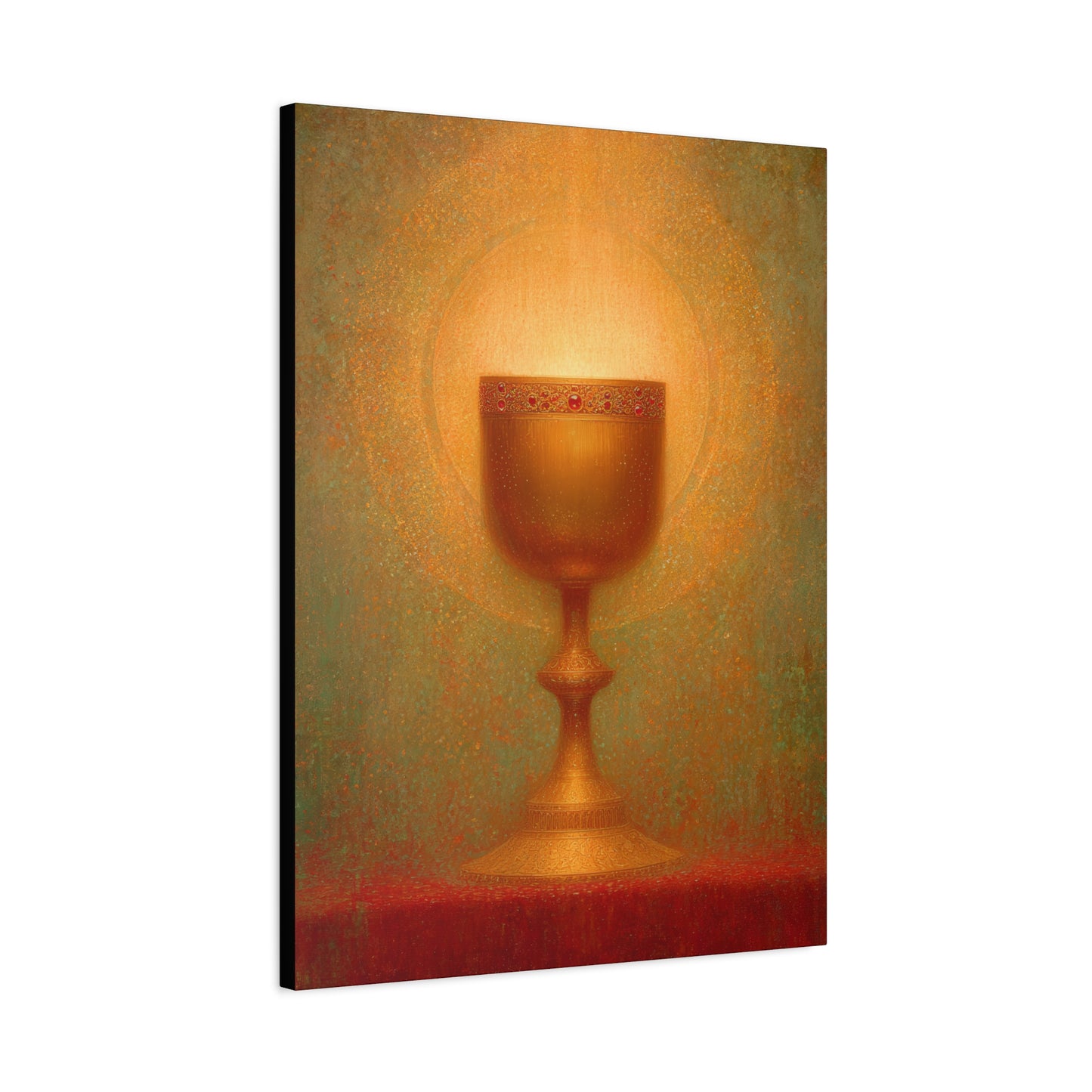 Chalice of the Lamb, Light of the World - The Holy Grail - Gallery Wrapped Canvas - Print - Religious Art for your Home - Catholic Art